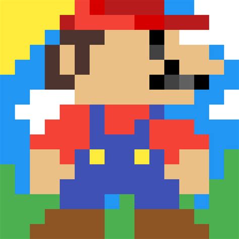 Pixilart 16x16 Mario By NeonEon