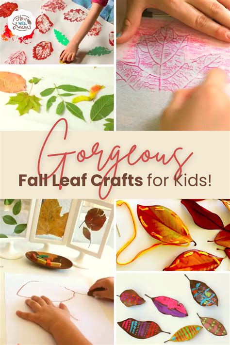 Gorgeous Fall Leaves Crafts - How Wee Learn