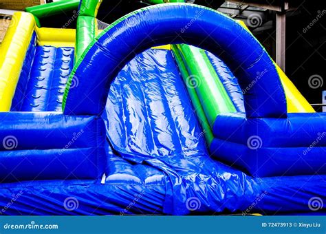 Inflatable castle stock image. Image of sport, inflatable - 72473913