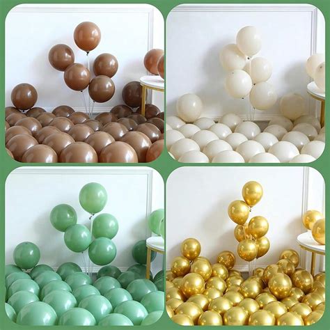 139pcs Set Army Camping Balloon Garland Arch Kit Sage Green Brown