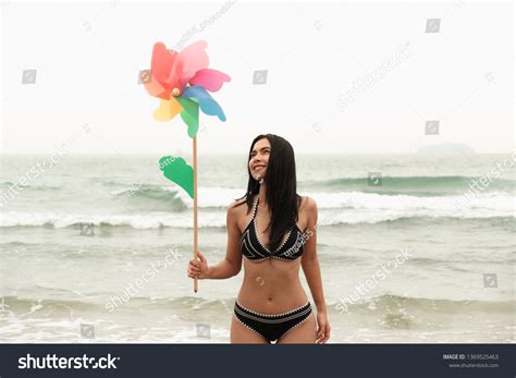Portrait Sexy Asia Female Wearing Bikini Stock Photo Shutterstock