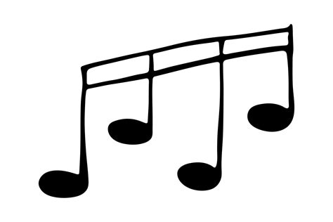 Single Musical Notes Clip Art