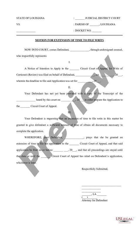 Motion For Extension Of Time To File Answer Sample Motion Fo