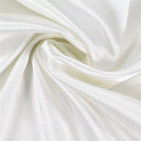 Stretch Satin Blanc Tissu Satin Tissus Net