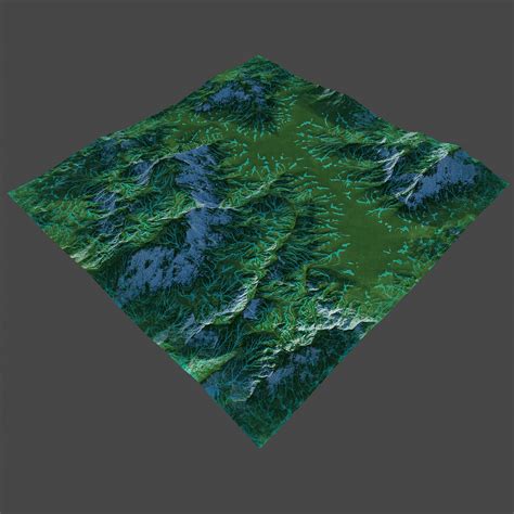 Spring Mountain Melt Snow Terrains Models Blenderkit