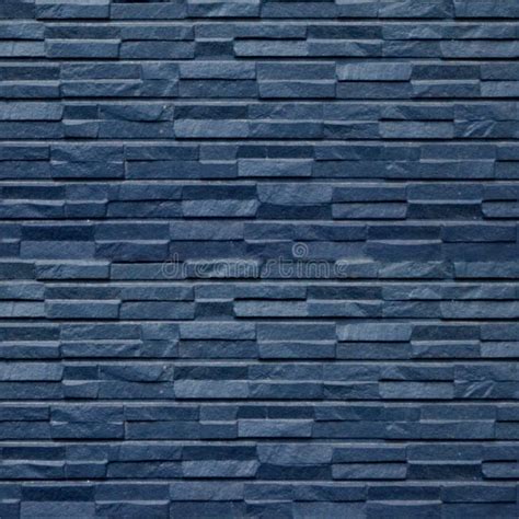 Seamles Pattern Of Stone Blue Wall Panels Stock Photo Image Of Cobble