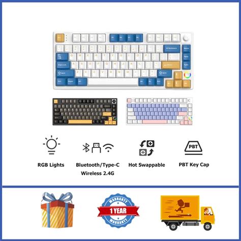 HELLO GANSS HS T Pro Wireless Mechanical Keyboard Layout RGB Hot Swappable Gaming Keyboard