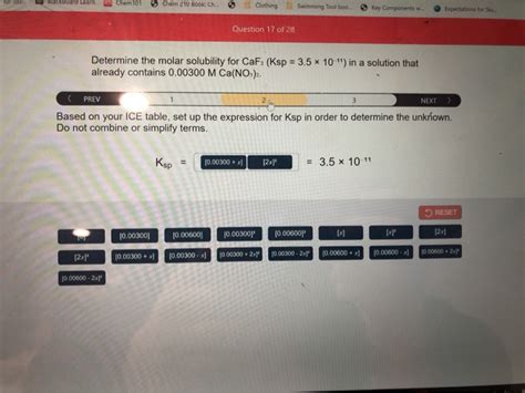 Solved Determine The Molar Solubility For Caf Ksp Chegg