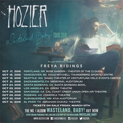 Hozier Setlist Tour 2024 - Tory Katalin