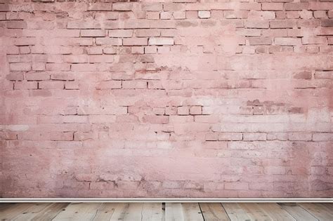 Premium Photo Empty Pink Brick Wall Texture Background