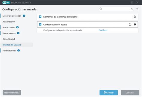 Configuración del acceso ESET Endpoint Security 11 Ayuda en línea