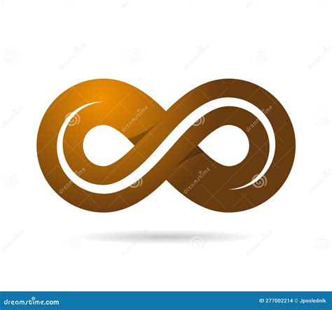 Mobius Loop Made Of Golden Strip Ribbon Infinity Symbol Stock Vector Illustration Of Mobius