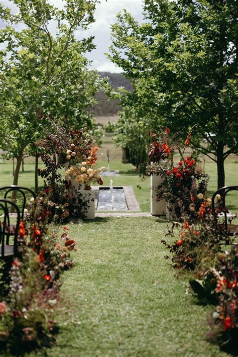 Moody Romantic Flowers For Down The Isle Of Your Wedding Ceremony The Naked Florist In 2024