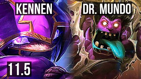 KENNEN Vs DR MUNDO TOP 6 Solo Kills Legendary 1 2M Mastery 400