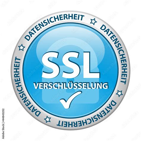 SSL Verschlüsselung Button vector de Stock Adobe Stock