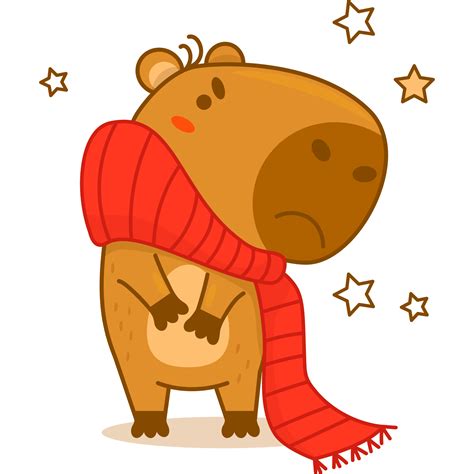 Sad unhappy capybara 30213173 PNG