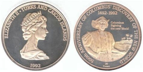 Crowns Elizabeth Ii Columbus Sighting The New World Islas