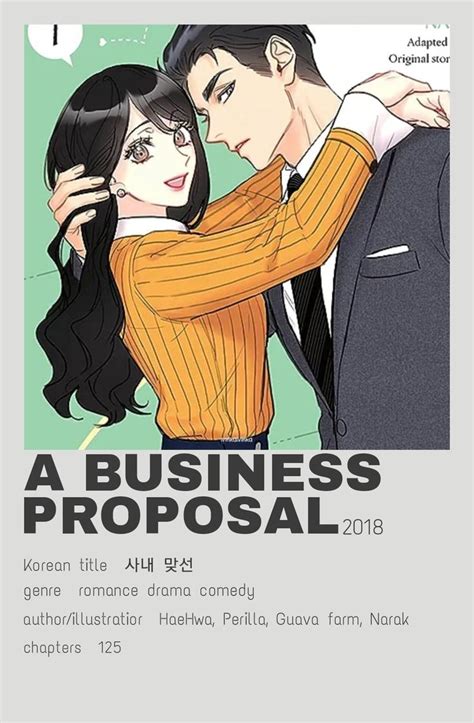 A business proposal | minimalist poster | manhwa | Capelli lunghi idee, Idee