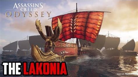 Assassins Creed Odyssey The Lakonia Ship Sail Youtube