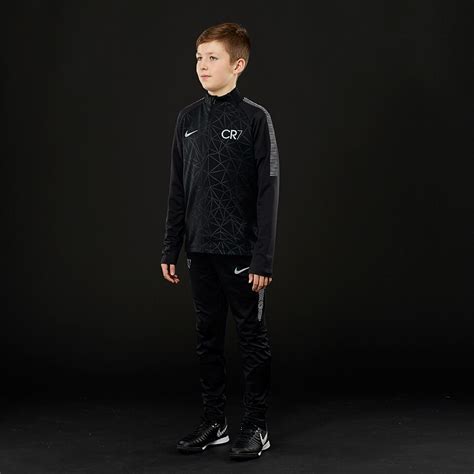 Nike CR7 Kids DriFit Squad Drill Top - Boys Clothing - 882723-010 - Training Tops - Black/Blue ...