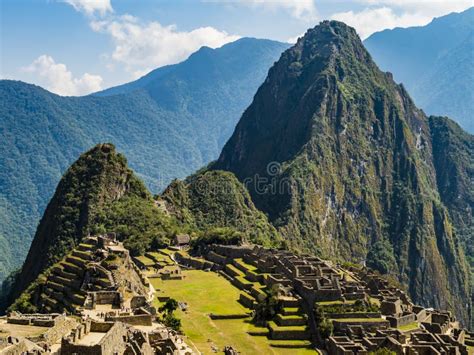 Panoramic View Of The Lost Inca City Machu Picchu Sacred Valley Of