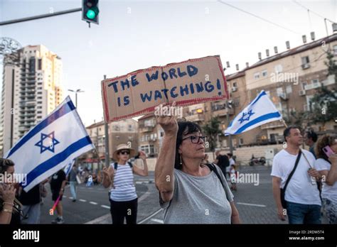 Israeli Woman Carrying The Israeli Flag Hi Res Stock Photography And