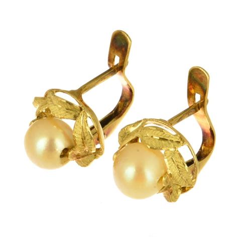 18 Kt Gold Earrings Catawiki