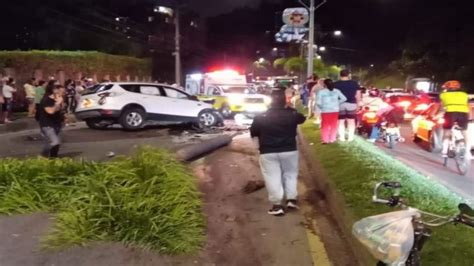 EN VIDEO Se registró un fuerte accidente de tránsito en la avenida Las