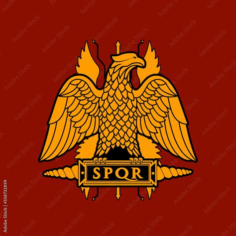 roman eagle symbol vector illustration Stock Vector | Adobe Stock