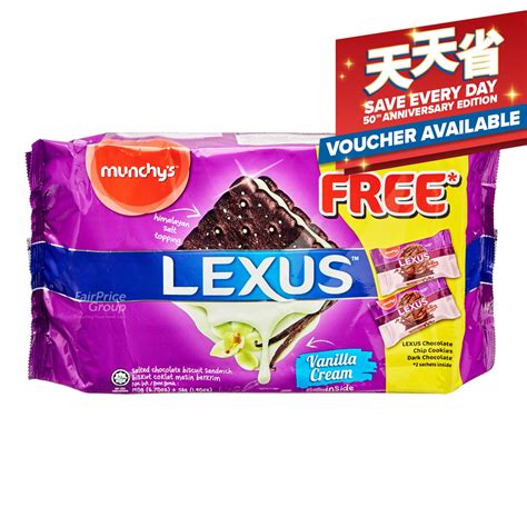 Munchys Lexus Sandwich Calcium Crackers Vanilla Cream Ntuc Fairprice