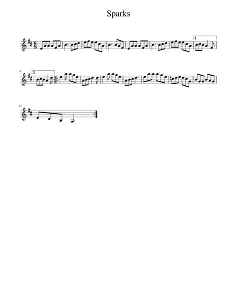 Sparks Sheet music for Piano (Solo) | Musescore.com