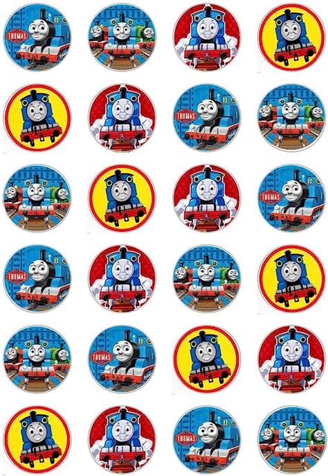 X Thomas The Tank Celebration Edible Paper Cupcake Toppers Cake