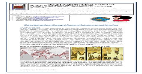 Coordenadas Geográficas y Líneas Imaginarias PDF Document