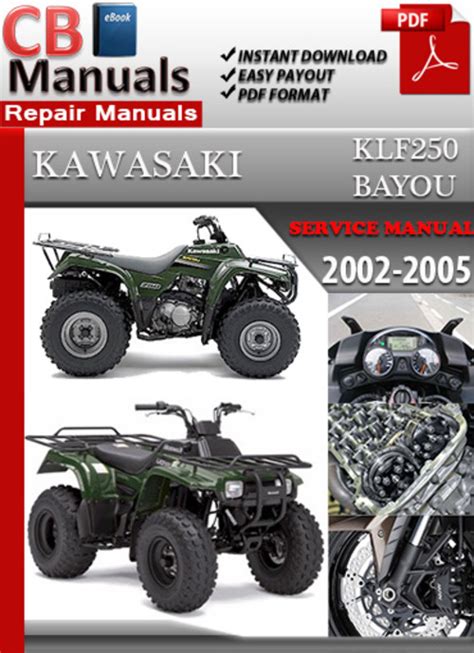 Factory Pdf Manuals Kawasaki KLF250 Bayou 2002 2005 Factory Pdf Manual