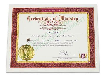 how to find my ordained minister license