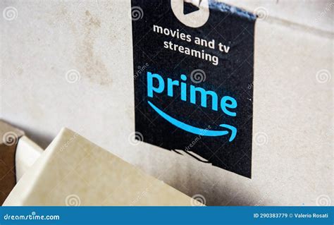 Amazon Prime Logo on a Cardboard Box Editorial Stock Image - Image of ...