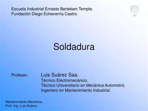 Ppt Soldadura Powerpoint Presentation Free Download Id1292994