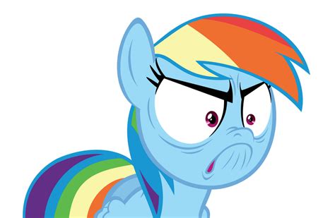 Rainbow Dash Rage Face Vector by Rebron-y on DeviantArt