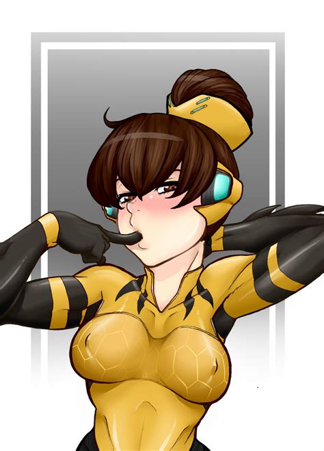 Rule 34 Absurdres Alternate Costume B Va Blush Breasts Cleavage D Va Erect Nipples Female