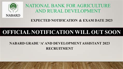 Nabard Grade A Da Recruitment Expected Exam Dates Nabard