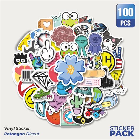noob pack vinyl stickers random  stickers waterproof aesthetic