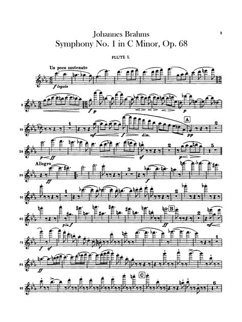 Symphony No Op Brahms Johannes Imslp Free Sheet Music Pdf