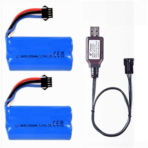 Amazon 7 4V 1500mAh Li Ion Battery With SM 4P Plug For Huanqi 961