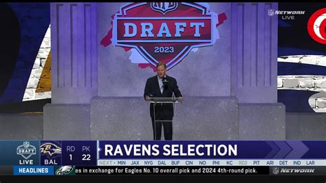 Zay Flowers Announced as Ravens' No. 22 Pick