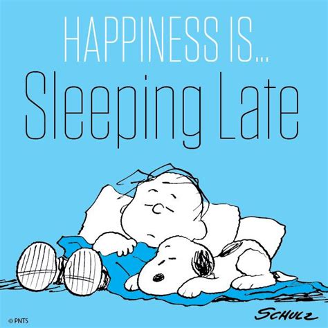 PEANUTS on Twitter: "Happiness is sleeping late. http://t.co/Gw8mesfx7W"