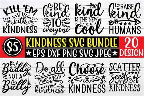 Kindness Svg Bundle Bundle · Creative Fabrica