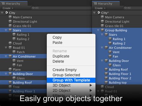 Grouping Tool ユーティリティ ツール Unity Asset Store