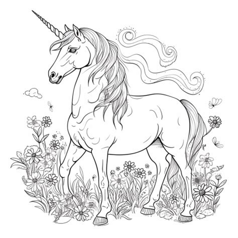 Realistic Unicorn Drawing Print Now For Free Drawing Ideas Easy