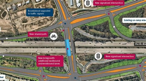 First Look 200m Revamp Of M1 Exits Gold Coast Bulletin