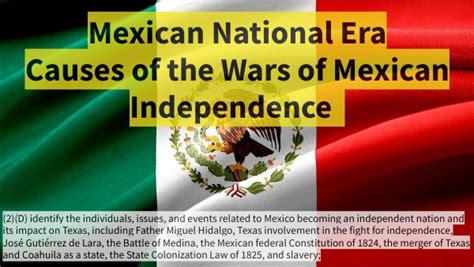 Causes Of The Wars Of Mexican Independence